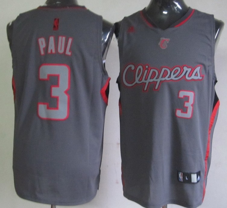 NBA Los Angeles Clippers 3 Chris Paul Graystone II Fashion Swingman Jersey